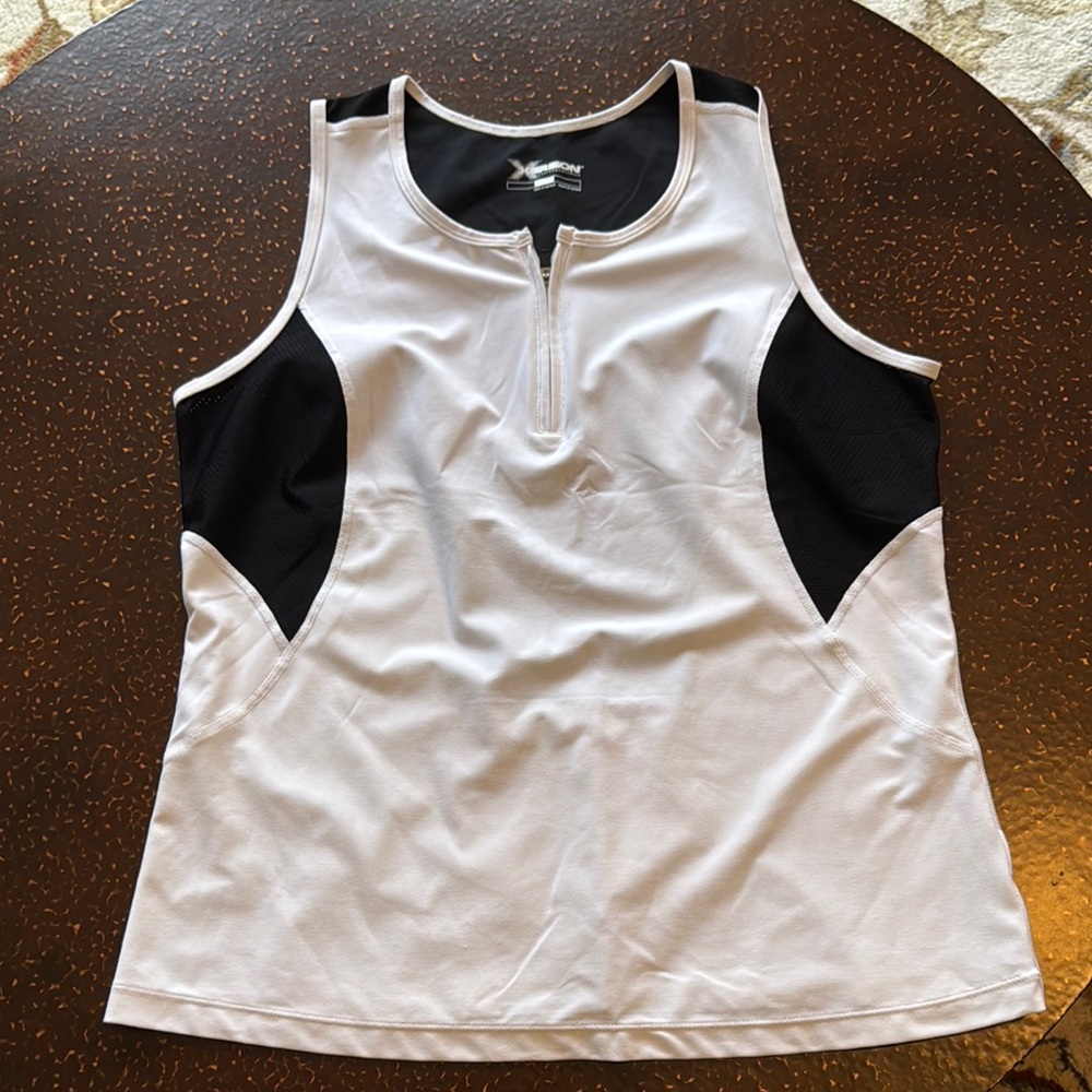 Xersion Black and White Active Tank Top
